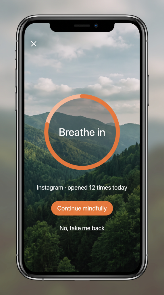 Breather Authentic iOS Pause Screen